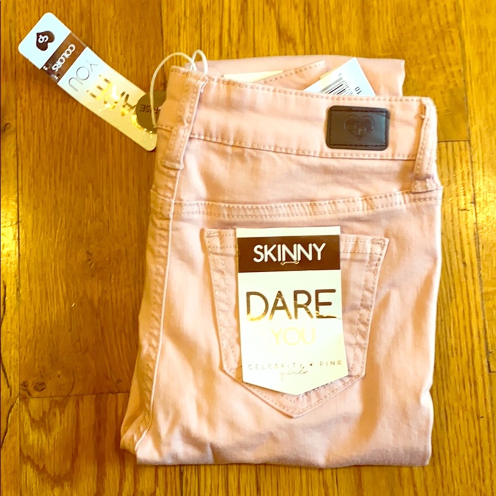 Celebrity Girl Pink Blush Skinny Jeans Girls 10